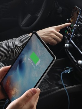 Быстрое автомобильное зарядное устройство Baseus 2x USB 40 Вт QC