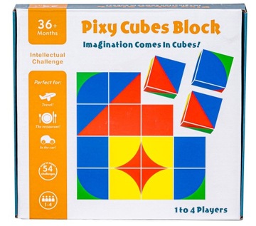 Деревянные кубики с карточками для решения головоломки