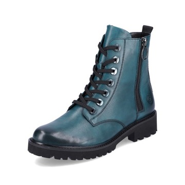 RIEKER - REMONTE damskie buty, botki blue D8671-12