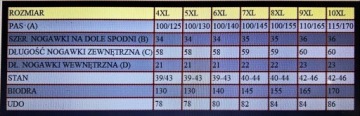 ШОРТЫ 3/4, талия 130см, размер 5XL ГРАФИТ