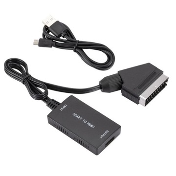 SCART to HDMI Converter with Cable, Wrugste Scar