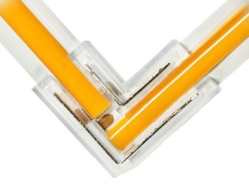Złączka KĄTOWA do taśm COB LED STRIP 8mm DOCISKOWA