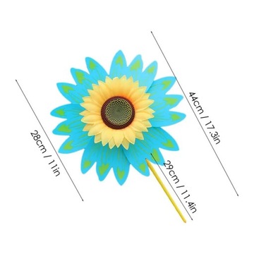 Sunflower Windmill 28 CM Small Lawn Sunflower Pinwheels Multifunctional 3D