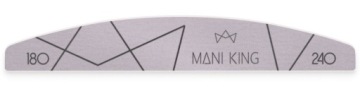 Пилочка для ногтей Crescent Boat 180/240 Одноразовая маникюрная Mani King