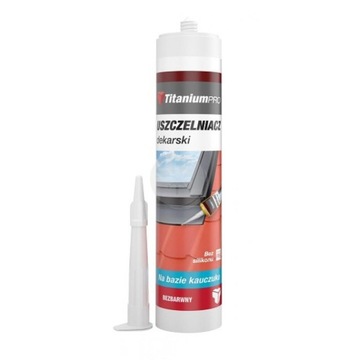 Uszczelniacz dekarski kauczukowy 300ml BEZBARWNY