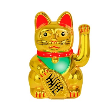 Счастливая золотая китайская японская кошка