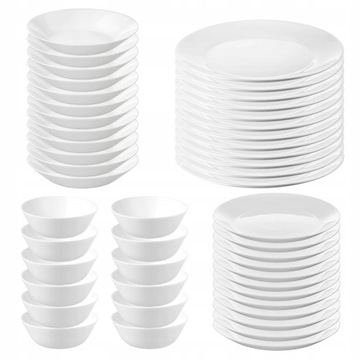 Обеденный сервиз Ikea, 48 предметов, тарелки, тарелки, пиалы, миски, набор