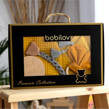 Подарочный набор для ребенка Baby Shower Baby Layette Горчичный