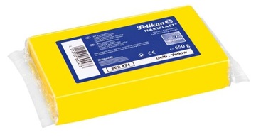 Plastelina z woskiem pszczelim 650g żółta PELIKAN