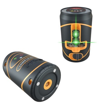 LASER KRZYŻOWY z dwoma liniami zielonymi ZASIĘG 30M AKUMULATOR 1000mAh ETUI
