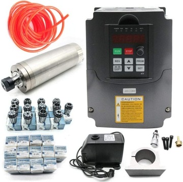 Elektrowrzeciono 2.2KW+ER20 zestaw+Falownik+pompa