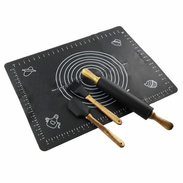 СИЛИКОНОВЫЙ КОВРИК И ВАЛИК + ЩЕТКА ШПАТЕЛЯ