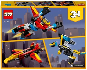 LEGO CREATOR Супер РОБОТ 3 в 1 Трансформеры SMOK Jet 159 Klocki 6+