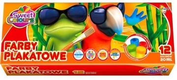 FARBY PLAKATOWE 12 KOL. '20ml. 