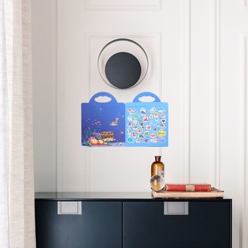 NAKLEJKI DLA DZIECI ZABAWKI OCEAN ŻYCIE MORSKIE ŚMIESZNE NAKLEJKI KSIĄŻKA NA OKNO PAPIER