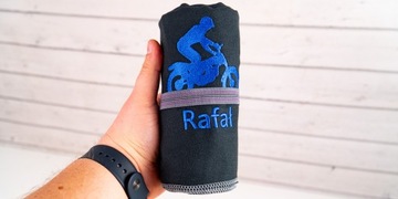 Подарок мотокроссу – быстросохнущее полотенце.