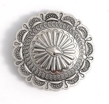 Concho western lekka klamra srebrny połysk