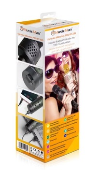Mikrofon Bezprzewodowy Bluetooth MusicMan Karaoke Pro BT-X35 Czarny MP3iWAV