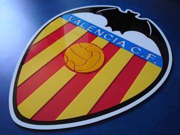 Valencia CF herb na ścianę prezent szyld dla fana klubu dla chłopaka męża