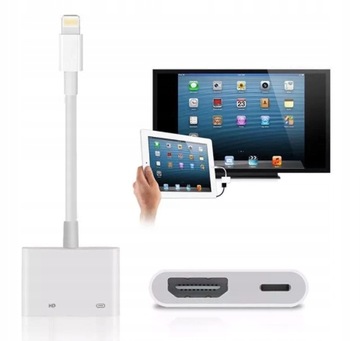 PRZEJŚCIÓWKA Adapter Kabel HUB Lightning HDMI do iPhone iPad iPod FHD 60Hz