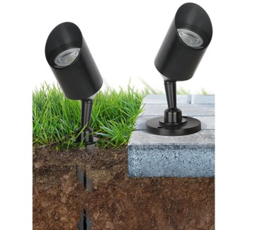 LAMPA OPRAWA OGRODOWA NA WYMIENNE ŹRÓDŁA FLORI GU10 IP65 CZARNA
