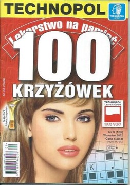 Lekarstwo na pamięć. 100 krzyżówek 9/2022