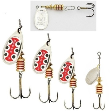 4 x MEPPS AGLIA TW / SILVER Nr. 0' - 1' - 2' - 3'