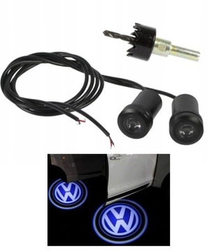 VW BORA GOLF POLO PASSAT SHARAN PROJEKTOR LED LOGO