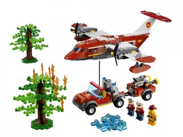 LEGO 4209 СИТИ | Пожарный самолет | Пожарная бригада