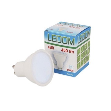 HIT ŻARÓWKA LED GU10 5W LEDOM 3000K 450LM CIEPŁA