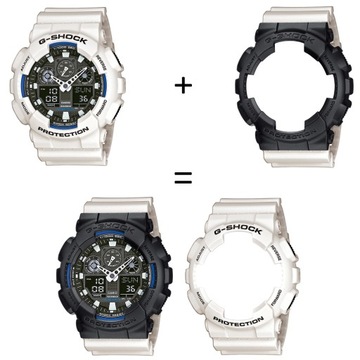 Zegarek Casio G-Shock SET GA-100B-7AER + BEZEL 103