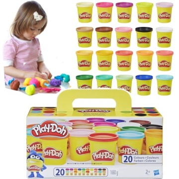 Play-Doh 20 tub nádobek barevná modelína modelovací hmota jako dárek