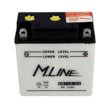 Akumulator M.Line 6V 11Ah 95A P+ 6N11A-3A