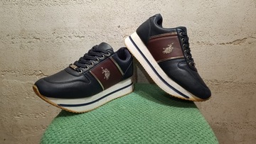 SNEAKERSY NA PLATFORMIE U.S. POLO ASSN. ST.B.DOBRY
