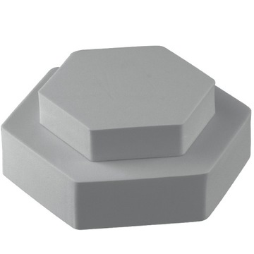 Шестигранный куб FreePower 9см фото СЕРЫЙ реквизит СЕРЫЙ