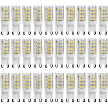 30x ŻARÓWKA LED GWINT G9 5W 230V BIAŁA NEUTRALNA DZIENNA 4000K 450lm 360°