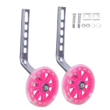 ДЕТСКИЕ ТРЕНИРОВОЧНЫЕ КОЛЕСА, ДОПОЛНИТЕЛЬНЫЙ ВЕЛОСИПЕД, 12–20 ДЮЙМОВ, СВЕТОДИОДНЫЕ, СВЕТЯЩИЕСЯ