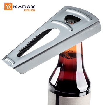 УНИВЕРСАЛЬНОЕ РУКОВОДСТВО Открывалка 2-в-1 для банок, бутылок, крышек и колпачков.