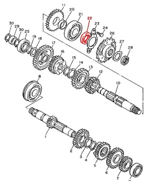 Сальник выходного вала Yamaha XTZ 660 Tenere