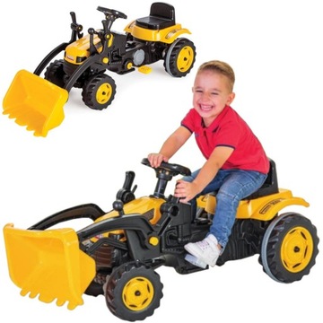 ПЕДАЛЬНЫЙ ТРАКТОР ДЛЯ ДЕТЕЙ, ОГРОМНЫЙ XXL, ЭКСКАВАТОР С XXL ПЛЕЧОМ
