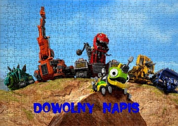 Puzzle DINOTRUX z TWOIM NAPISEM A3/192EL
