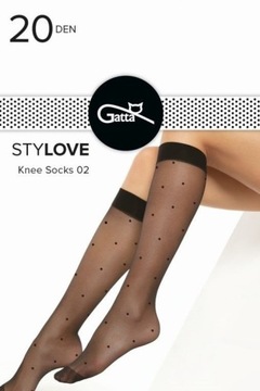 Podkolanówki Gatta Stylove 02 ~ groszki ~ uni