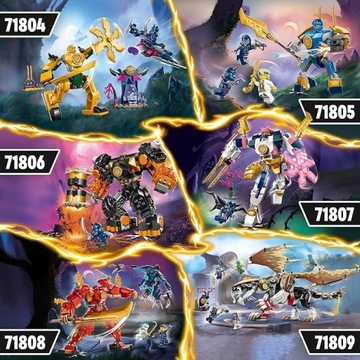 LEGO NINJAGO 71807: ТЕХНОЛОГИЯ ЭЛЕМЕНТАЛЬНЫХ МЕХАНИЗМОВ СОРЫ + ПОДАРОЧНАЯ СУМКА