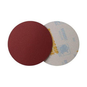 KRĄŻEK PAPIER ŚCIERNY NA RZEP 125mm INDASA RHYNOGRIP RED LINE P 360 1szt