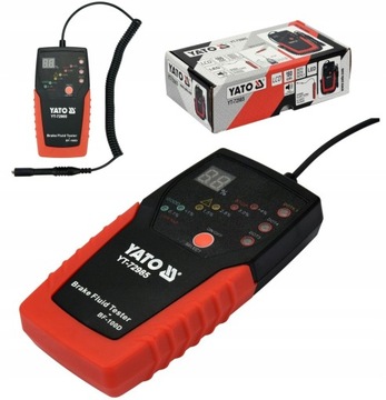 YATO MIERNIK TESTER PŁYNU HAMULCOWEGO WYŚWIETLACZ LCD Z SONDĄ YT-72985