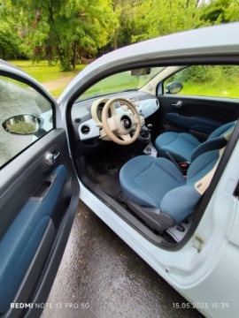 Fiat 500 II Hatchback 3d 1.3 TD 75KM 2008 Fiat 500 KLIMATYZACJA - 2008r - 1.3jtd, zdjęcie 6