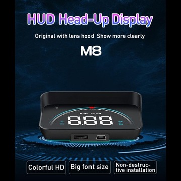 Hud Display Предупреждение о превышении скорости Автомобильный проектор на лобовом стекле км/ч миль в час