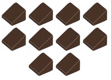 LEGO Slope Skos 30 1x1x2/3 Dachówka Dark Brown 10 sztuk 6259071 54200