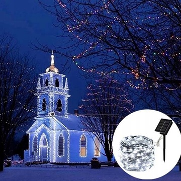 ГИРЛЕНД СОЛНЕЧНЫЕ САДОВЫЕ ЛАМПЫ 10M 100LED