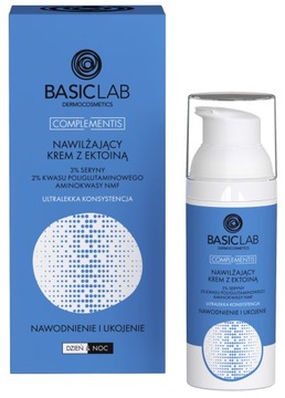 BASICLAB Nawilżający krem z ektoiną Ultralekka konsystencja 50 ml